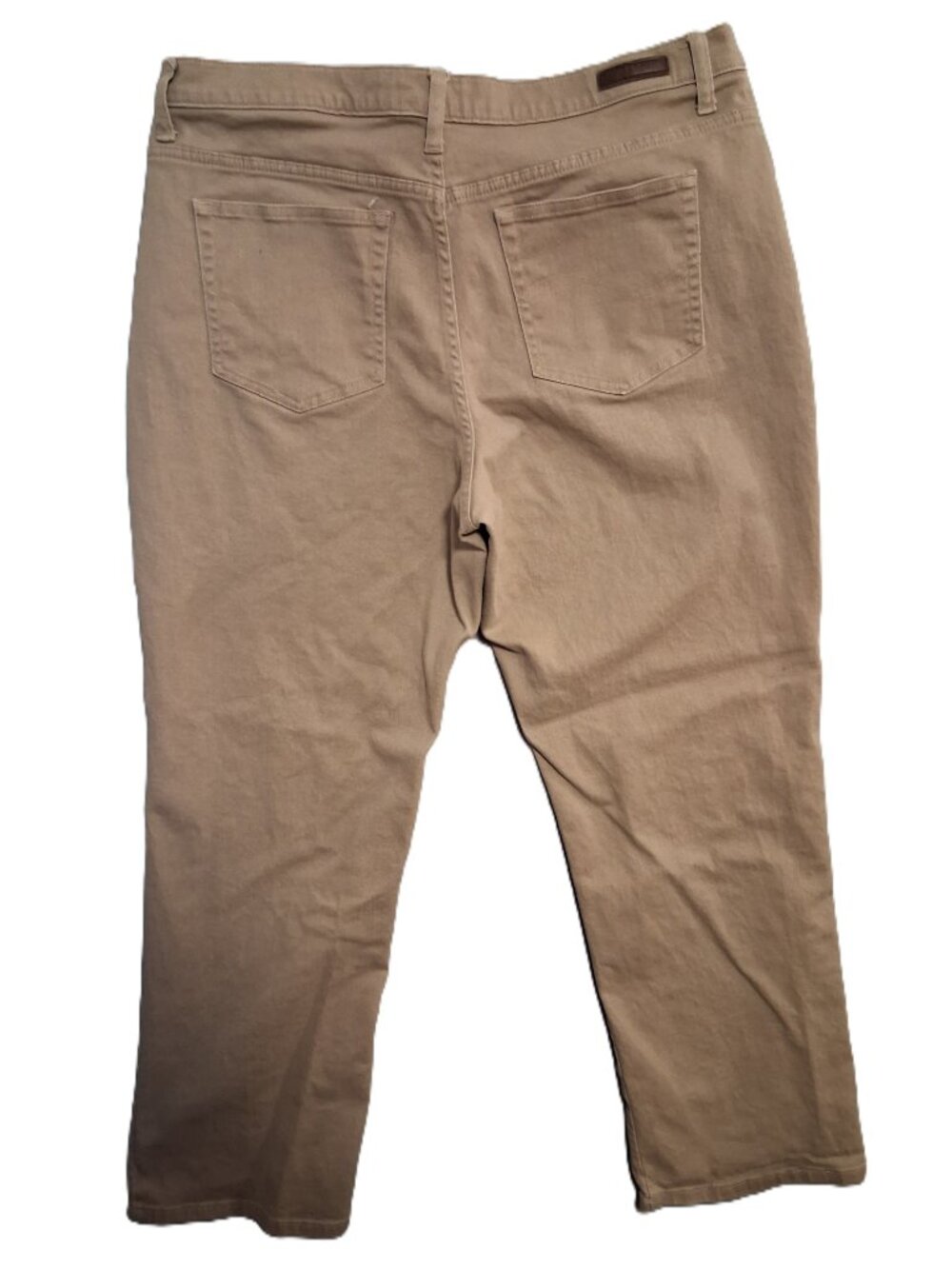 Women's Lee Relaxed Fit Jeans Tan Size 16 Medium Work Casual - Picture 2 of 5